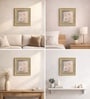 Golden Matte Plastic Baroque Wall Plaque