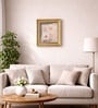 Golden Matte Plastic Baroque Wall Plaque