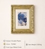 Golden Matte Plastic Baroque Square Wall Plaque