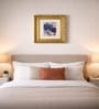 Golden Matte Plastic Baroque Square Wall Plaque