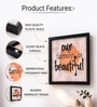 Black Matte Plastic Botanical Wall Plaque