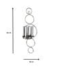 Sconce Nickel Iron & Glass Wall
Hanging Candle Holder