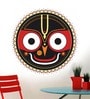 WallTola Black God Jagannatha  PVC Vinyl Wall Sticker & Decal