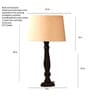 Wallnut Brown Long design Table Lamp