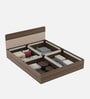 Walnico Queen Size Bed With Box Storage In Melamine Finish