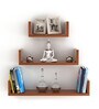 Walnut Engineered Wood Caesar Floating Wall Shelf