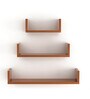 Walnut Engineered Wood Caesar Floating Wall Shelf