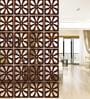 Walnut Engineered Wood Hanging Wood Divider