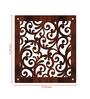 Walnut Engineered Wood Hanging Wood Divider