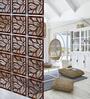 Walnut Engineered Wood Hanging Wood Divider