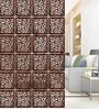 Walnut Engineered Wood Hanging Wood Divider