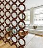 Walnut Engineered Wood Hanging Wood Divider