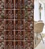 Walnut Engineered Wood Hanging Wood Divider