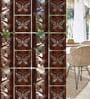 Walnut Engineered Wood Hanging Wood Divider