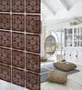 Walnut Engineered Wood Hanging Wood Divider