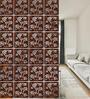 Walnut Engineered Wood Hanging Wood Divider