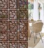 Walnut Engineered Wood Hanging Wood Divider