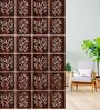 Walnut Engineered Wood Hanging Wood Divider