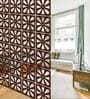 Walnut Engineered Wood Hanging Wood Divider