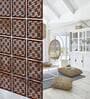 Walnut Engineered Wood Hanging Wood Divider