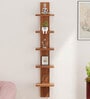 Walnut Engineered Wood Louis Floating Wall Shelf