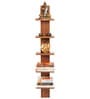 Walnut Engineered Wood Louis Floating Wall Shelf