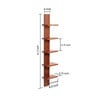 Walnut Engineered Wood Louis Floating Wall Shelf