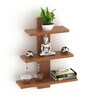 Walnut Engineered Wood Phelix Floating Wall Shelf
