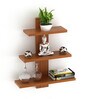 Walnut Engineered Wood Phelix Floating Wall Shelf
