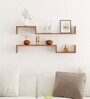 Walnut Engineered Wood Riley Floating Wall Shelf