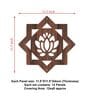 Walnut Engineered Wood Plazo Set Of 12 Hanging Room Divider