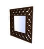 Walnut Finish MDF Decorative Mirror