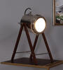 Walnut Mdf Study Lamp  (1 Piece)