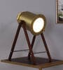 Walnut Mdf Study Lamp  (1 Piece)