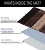 Walnut Microfiber 16x24 Inches Lightweight Bath Mat Set Of 2