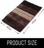 Walnut Microfiber 16x24 Inches Lightweight Bath Mat Set Of 2