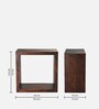 Walnut Tint End Table in Dark Brown Finish