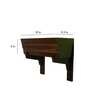 Walnut Wood Polymer Composite Boat Wall Planter With Walnut Bracket