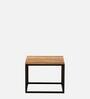 Walond Solid Wood Nesting Coffee Table Set in Natural Finish With Stools