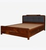 Walter Solid Sheesham Wood Bed With Hydraulic Storage