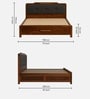Walter Solid Sheesham Wood Bed With Hydraulic Storage