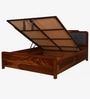 Walter Solid Sheesham Wood Bed With Hydraulic Storage