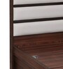 Walton Queen Size Bed With Hydraulic Storage In Walnut Colour