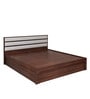 Walton Queen Size Bed With Hydraulic Storage In Walnut Colour