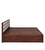 Walton Queen Size Bed With Hydraulic Storage In Walnut Colour