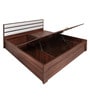 Walton Queen Size Bed With Hydraulic Storage In Walnut Colour