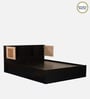 Waltz Jali Queen Size Bed with Box & Headboard Storage in Wenge Finish 