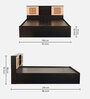 Waltz King Size Bed in Wenge Finish
