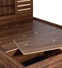 Waltz Queen Size Bed in Walnut Finish with Box Storage Waltz Queen Size Bed in Walnut Finish with Box Storage