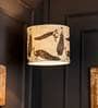 Wandering Peacocks Multicolor Fabric Single Hanging Light